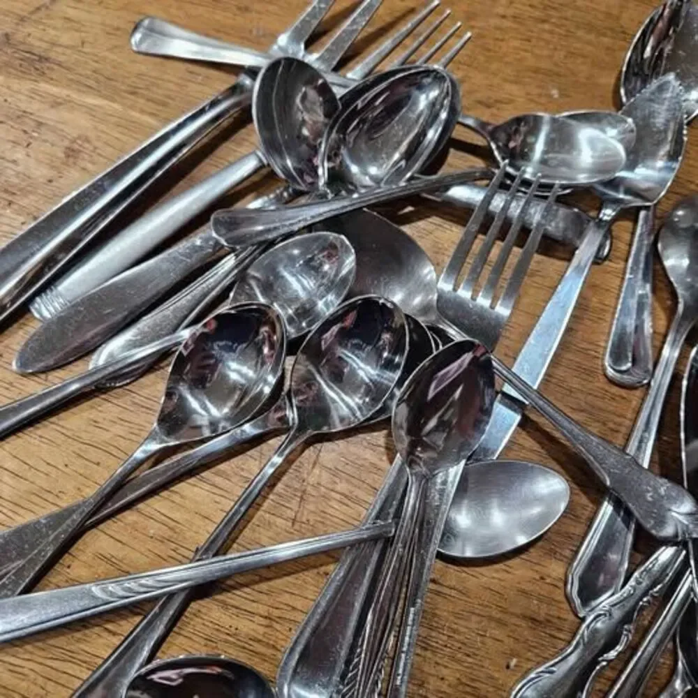 Mixed Stainless Steel Silverware Flatware Lot